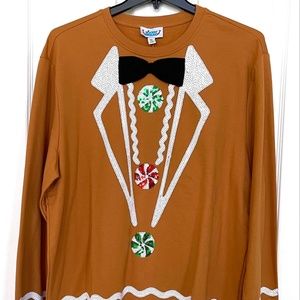 Ginger Bread Man sweat shirt.      ( NEW ITEM )